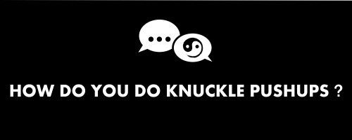 how do you do knuckle pushups